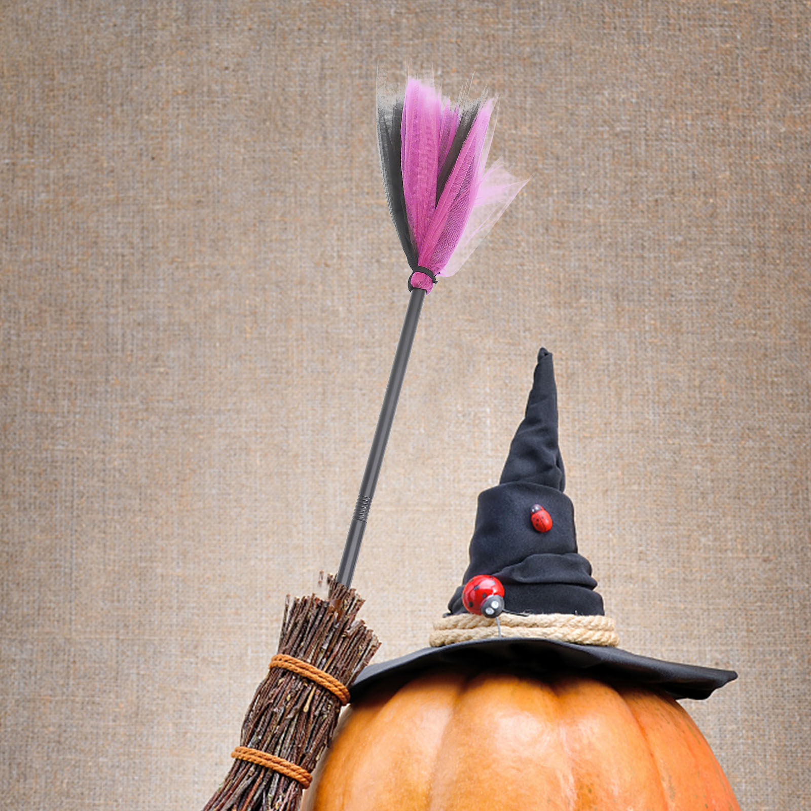 Easy Cosplay Prop - Halloweenowa miotła – rekwizyt do kostiumu
