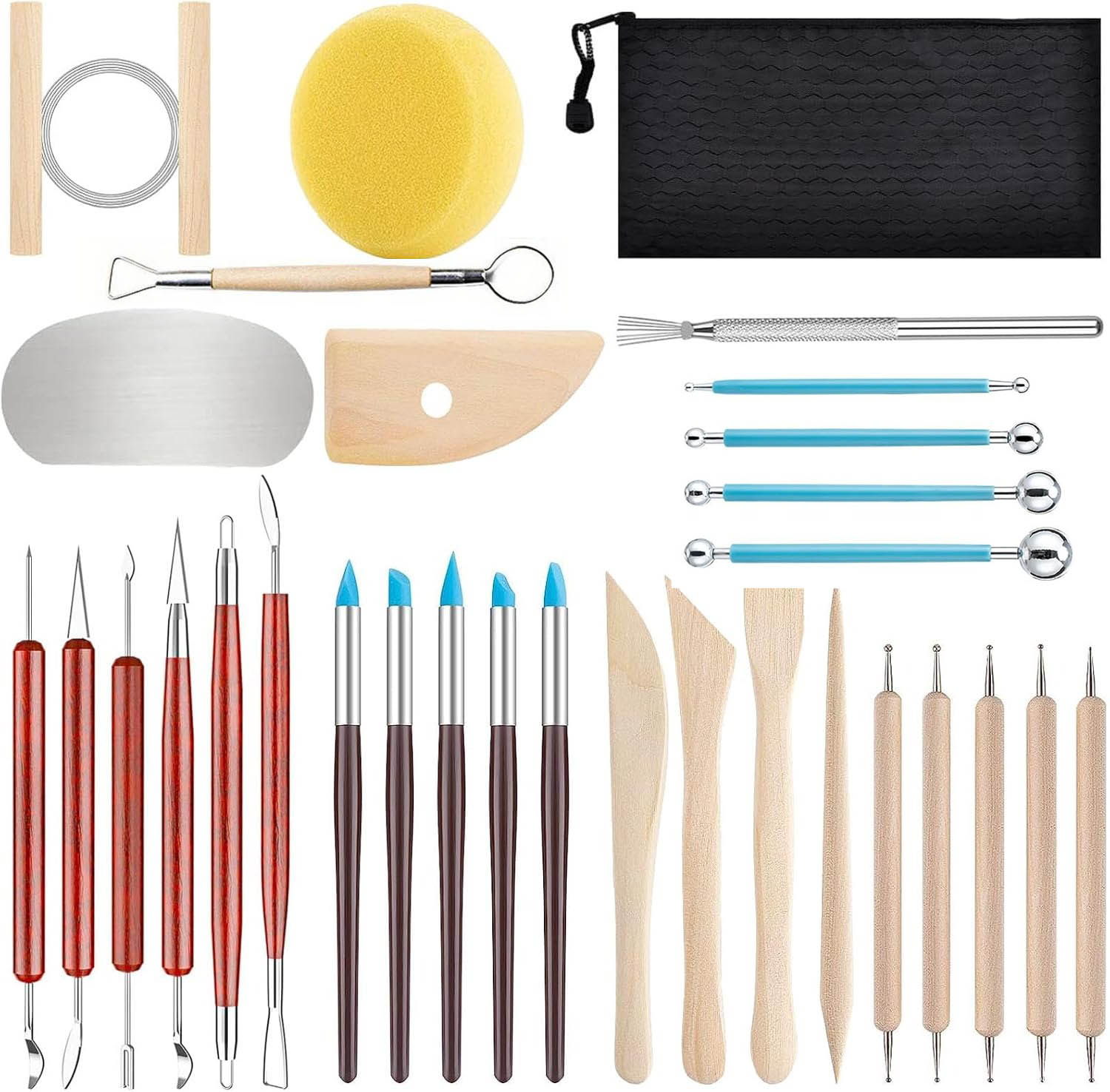 Craft Knife Set - 31 sztuk/zestaw ceramika artystyczna rzeźba narzędzia