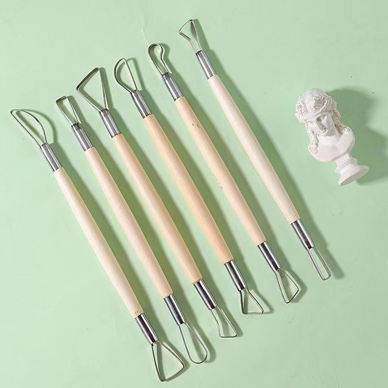 6 sztuk drewniany uchwyt wosk  – Craft Knife Set recenzja i cena